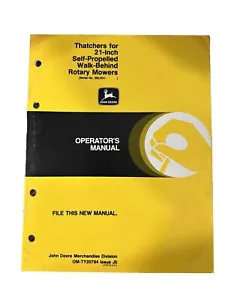 John Deere Thatchers 21 Zoll selbstfahrender Handmäher OMTY20794 manuell - Bild 1 von 5