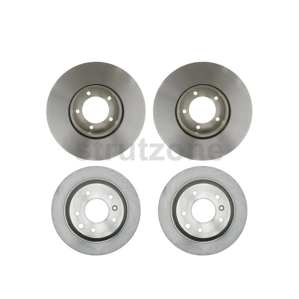 Rotor de freio a disco traseiro dianteiro 4 compatível com Jaguar XJRS 6.0L Jaguar XJS 4.0L 6.0L - Imagem 1 de 4