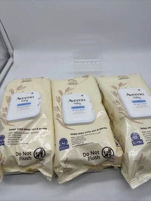 (3) Toallitas Aveeno Baby Sensitive sin fragancia: 64 toallitas cada una 7,5 x 8,27" Foto 1 de 4