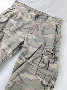 Vintage Lucky Brand Latzhose - Camouflage Cargohose Herren Größe 36x32 *LESEN - Bild 1 von 13