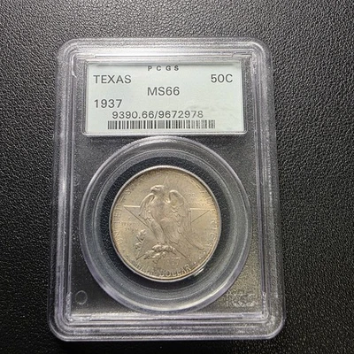 1937 Texas Commemorative Half Dollar PCGS MS66 – Classic Silver 50c - Image 1 of 4