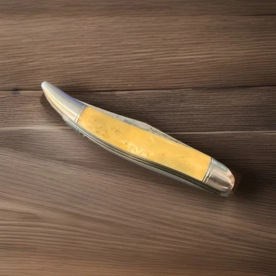 Vtg.  Hammer Brand Sportsmaster Fishing Knife 1945-55 Two Blade - Image 1 of 4