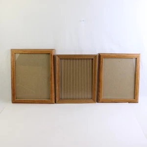 Menge 3 Naturholz Ton Bilderrahmen 8" x 10" - Bild 1 von 5