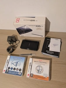 Boxed Black Gloss Nintendo DS Lite With 2 X Games Charger OVP Stylus - Bild 1 von 14