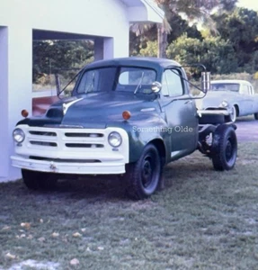 4-35mm Slides Studebaker 1940-1950 Verde Pick Up Truck Lado Delantero Trasero Interior - Imagen 1 de 4