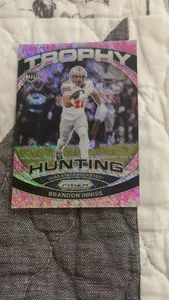 2025 Panini Ohio State NIL Brandon Inniss Pink Camo Shimmer Trophy Hunting  - Picture 1 of 2