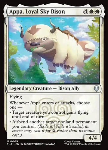 PRESALE Appa, Loyal Sky Bison TLA NM MTG - Image 1 of 1