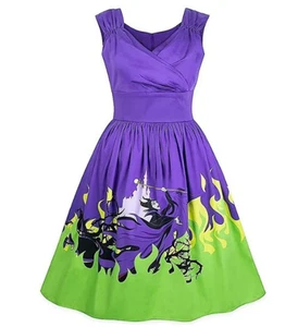Disney Dress Shop Dornröschen Malefiz Halloween Kleid Erwachsene Small Neu mit Etikett - Bild 1 von 4