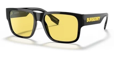 BURBERRY BE4358 300185 57mm Knight Black Yellow Sunglasses - Image 1 of 4