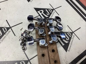 70’s Schaller Gibson Tuners Tuning Keys Pegs W. Germany 3x3 Chrome - Picture 1 of 2