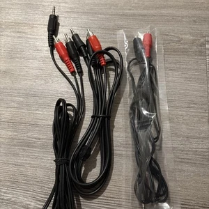 3X 6ft 3.5MM (1/8") Stereo Male to Dual RCA Plugs Premium Audio Cable Wire - Picture 1 of 5
