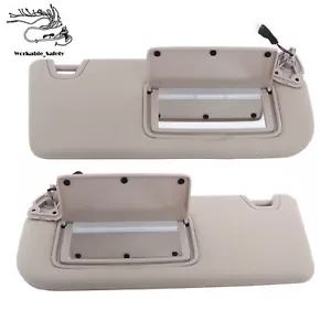 New Driver Passenger Side Sun Visor Beige W/Lights For Nissan Altima 2019-2024 - Foto 1 di 15