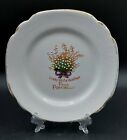 Vintage Rosina China Lucky White Heather Plate Crafted in Staffordshire England