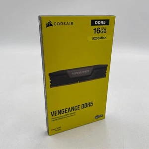 CORSAIR VENGEANCE DDR5 RAM 16GB (2x8GB) Black CMK16GX5M2B5200C40 - Photo 1/3