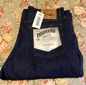 Vintage Sears Roebuck Mens Jeans 33x30 NOS 100% Cotton GENUINE ROEBUCKS Boot Cut - Picture 1 of 9