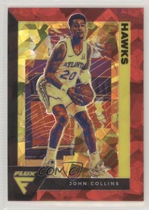 2020-21 Panini Flux Red Cracked Ice Prizm John Collins #5