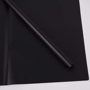 Black Flower Wrapping Paper Solid Color for Bouquet Gift Wrapping 20 Sheets B... - Picture 1 of 6