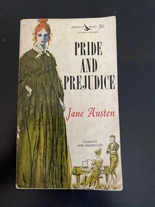 Pride and Prejudice classic literature Paperback Jane Austen Airmont 1962 D9 - Foto 1 di 3