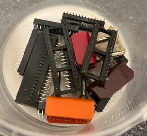 Vintage Mixed Lot of IC Sockets, Switches, and Connectors for Electronics Repair - Picture 1 of 5