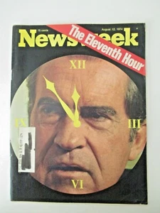 Newsweek DIE ELFTE STUNDE (Watergate-Nixon) 12. August. 1974 Vintage AZ26 - Bild 1 von 6