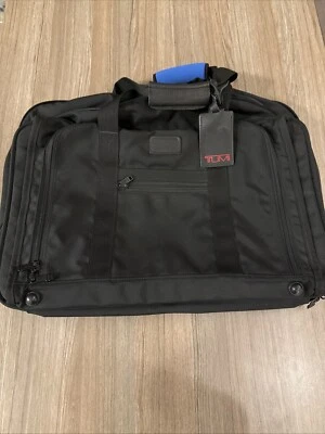 Tumi Messenger Bag Log Laptop Briefcase Style Nylon Crossbody Strap Made in USA - Image 1 of 4