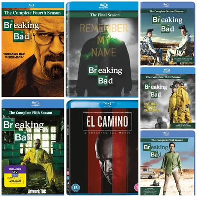 Breaking Bad Complete TV Series Box Set El Camino Movie AMC Crime Drama Blu-Ray - Image 1 of 4