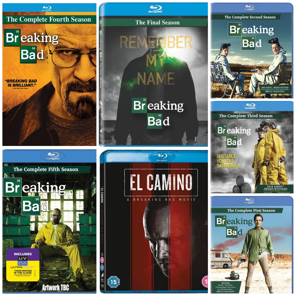 Breaking Bad Complete TV Series Box Set El Camino Movie AMC Crime Drama Blu-Ray - Image 1 of 4