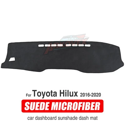Dash Mat Cover For 2016 2017 2018-2020 Toyota Hilux GUN125R GUN126R Micro-Suede - image 1 of 4