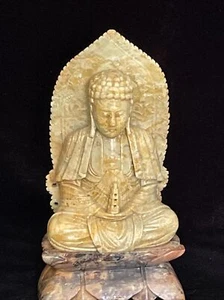 Talla de Buda de piedra Shoushan  - Imagen 1 de 12