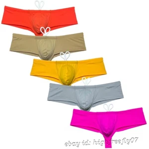 Boxer uomo opaco slip costume da bagno bikini brasiliano beachwear skimpy sport - Foto 1 di 56