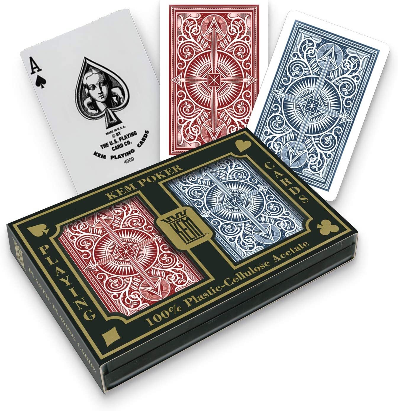 Arrow Red and Blue, Bridge Size- Standard Index Playing Cards (Pack of 2) |  eBay