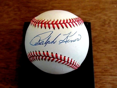 RALPH KINER 7 X HR LEADER HOF PIRATES METS SIGNED AUTO VINTAGE BASEBALL JSA  - Image 1 of 3