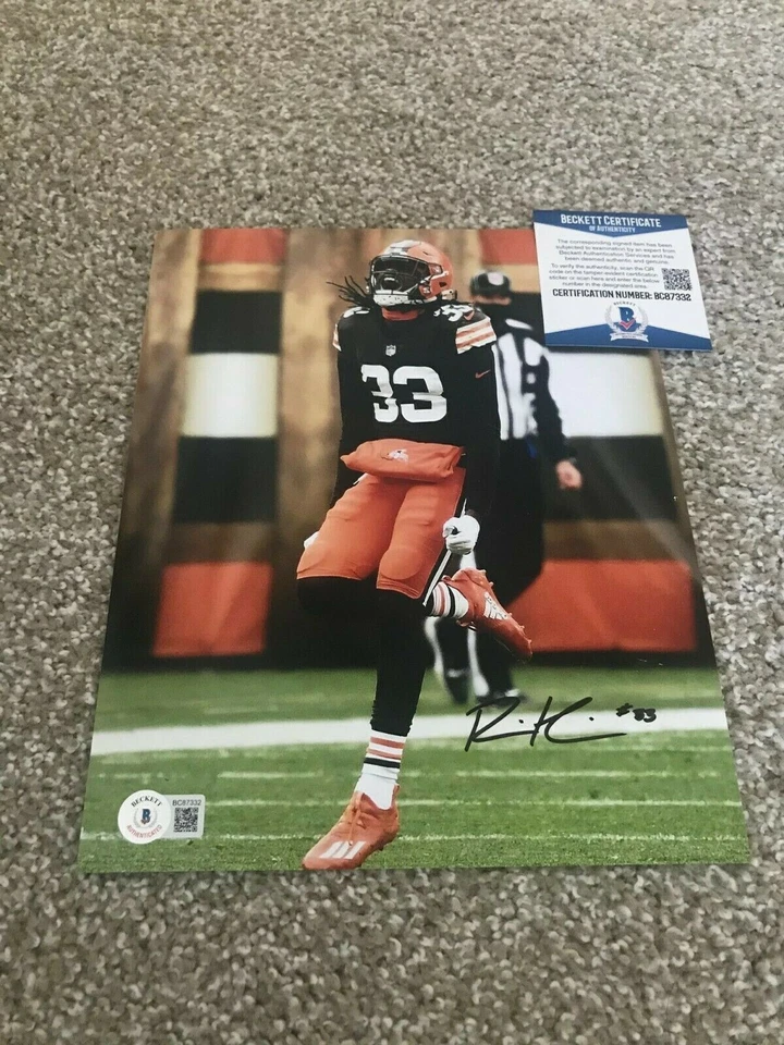 RONNIE HARRISON JR Signed Autograph 8x10 Photo CLEVELAND BROWNS BAS BECKETT A  - Изображение 1 из 1