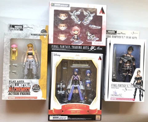 Bring Trading Play Arts Lot Fullmetal Winry Kingdom Aqua Fantasy Paine Lightning Cover