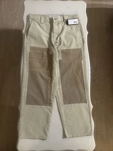 Golden Goose Beige Patch Denim Trousers - Picture 1 of 5
