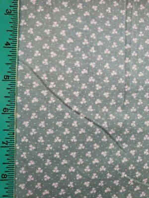Sewing Fabric Marcus Bros Woven Cotton 1.4ydx45" Jadite Gray Green & White - Image 1 of 4