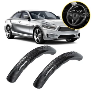 Black Car Steering Wheel Booster Cover Non Slip For Vehicle Interior Accessories - Picture 1 of 8
