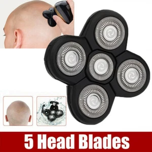 1x Für Herren 4D Elektrorasierer Rasierklinge Ersatz 5-Kopf Bartschneiderkopf - Bild 1 von 11