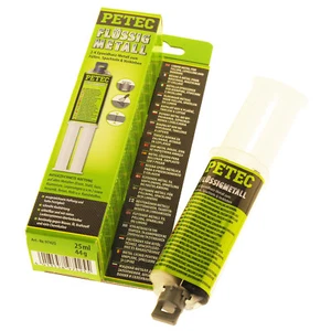 Petec Flüssigmetall 25 ml SB-Karte 2-Komponenten Metall Epoxydharz 97425 - Picture 1 of 3