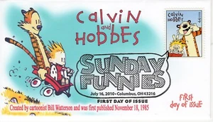 AO 4468-2, 2010, Sunday Funnies, Pictorial Postmark, Add-on Cachet, First Day Co - Picture 1 of 1