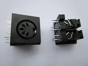 30 pcs Circular DIN Jack Female S Terminal 5 pin PCB Mount Connector New - Picture 1 of 8