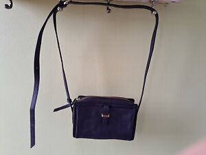 Marks And Spencer Blue Real Leather Handbag. Brand new without tags. Rrp £69
