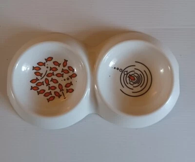 Plato para gato Van Ness Ecoware bambú doble comedor surtido, 16 oz Foto 1 de 4