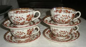 Spode Copeland India Tree Cups & Saucers Set Of 4 Old Mark - Picture 1 of 9