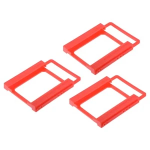 3 Pack SSD Hard Drive Bracket 2.5" to 3.5" Drive Bays Plastic Mounting Bracket - Photo 1/5