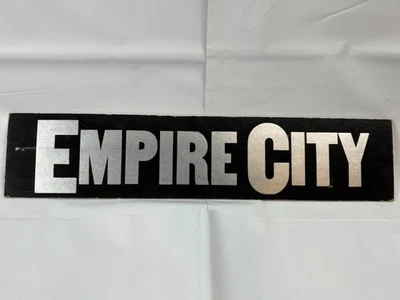 Vtg 50s 60s EMPIRE CITY Cardboard Horse Race Track Advertising Sign - Image 1 of 4