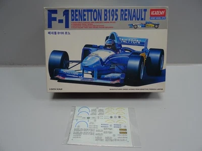 ACADEMY Benetton B 195 Renault "M. Schumacher" 1:20 Bausatz # 1564 Tabak Decals - Bild 1 von 3