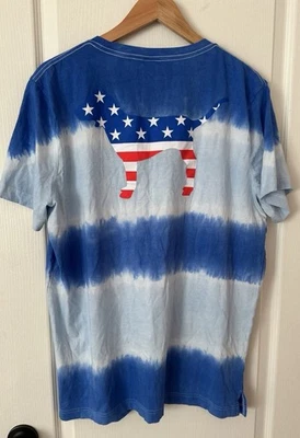 VICTORIA’S SECRET ROSA ESTRELLAS PATRIÓTICAS RAYAS Camisa L TEE logotipo perro raro NUEVO Foto 1 de 4