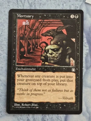 Mortuary - Stronghold - Magic the Gathering - MTG - Light Play - Image 1 of 2