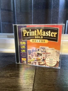 Vintage Software PrintMaster Gold Deluxe PC CD-ROM Windows 95/98 - Picture 1 of 4